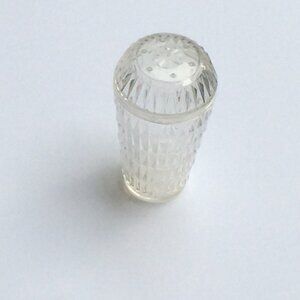 Salt Shaker / Container - Textured Clear plastic Salt Shaker